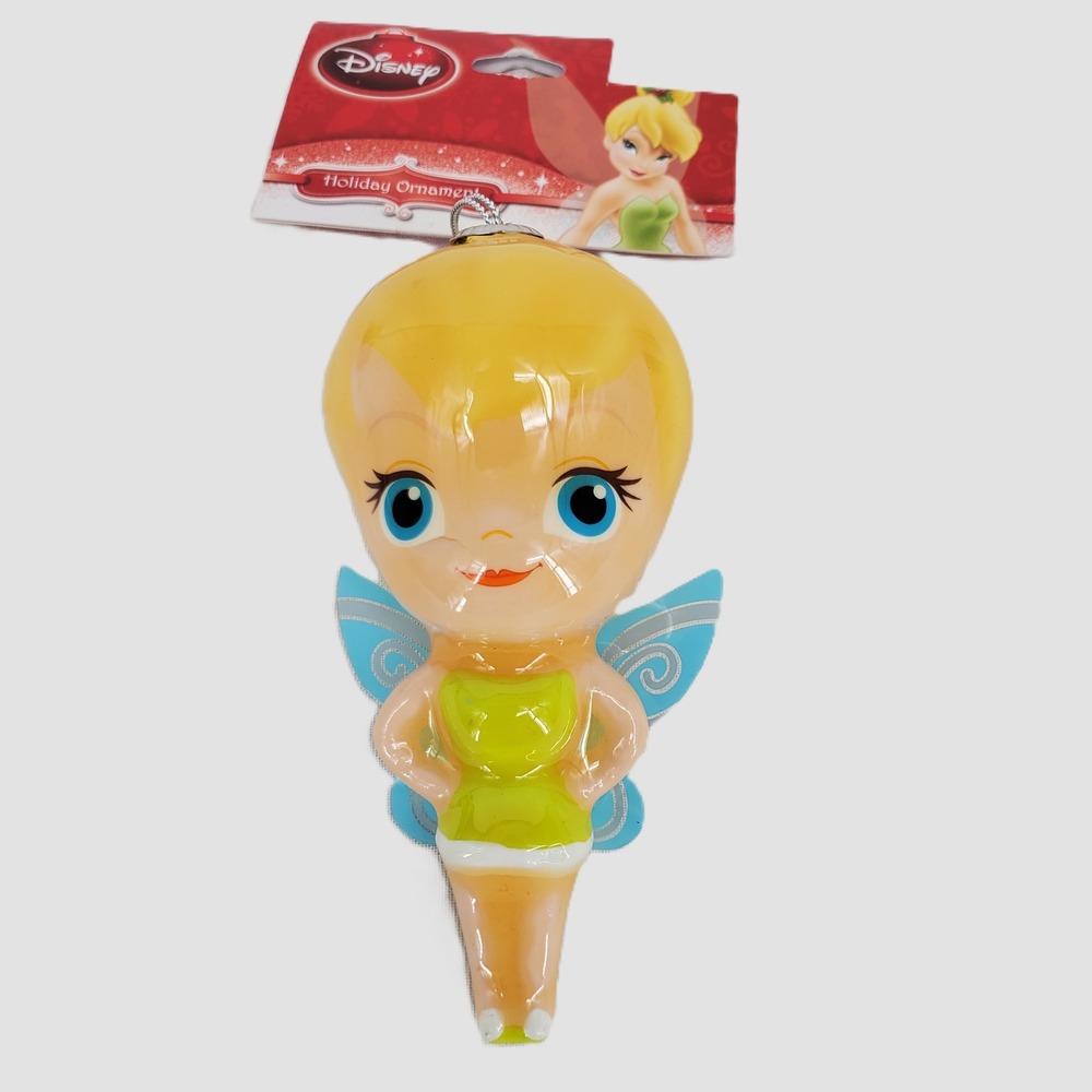 Disney Tinker Bell Holiday Ornament 2013 Disney Fairies Chibi Stylized Green New